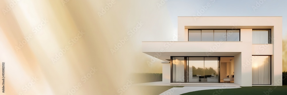 Real estate agent offer house, property insurance and security, affordable housing concepts Real estate agent offer house, property insurance and security, affordable housing concepts