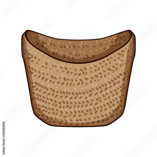 storage wicker laundry basket cartoon. hamper woven, natural rattan, stylish ecofriendly storage wicker laundry basket sign. isolated symbol vector illustration