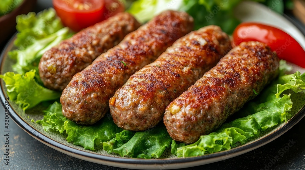 Cigkofte is a dish from Turkey. plate of cigkofte, leman, and lettuce Cigkofte is a dish from Turkey. plate of cigkofte, leman, and lettuce
