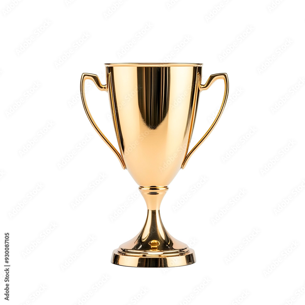 Simple yet elegant golden trophy cup on a transparent background, PNG format. Ideal for use in sports awards, corporate recognitions, and educational achievements. Simple yet elegant golden trophy cup on a transparent background, PNG format. Ideal for use in sports awards, corporate recognitions, and educational achievements.