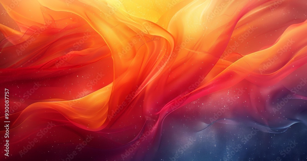 Obraz premium Vibrant Abstract Art with Sunburst and Cosmic Themes