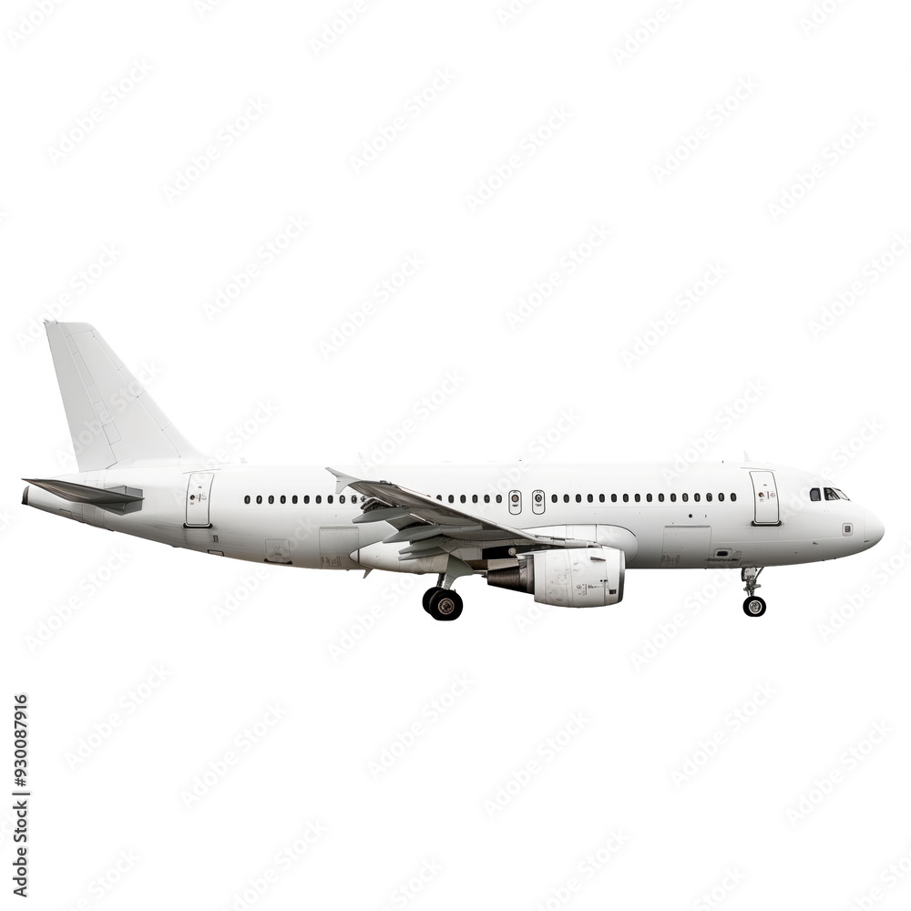 Fototapeta premium Free aeroplane in transparent background