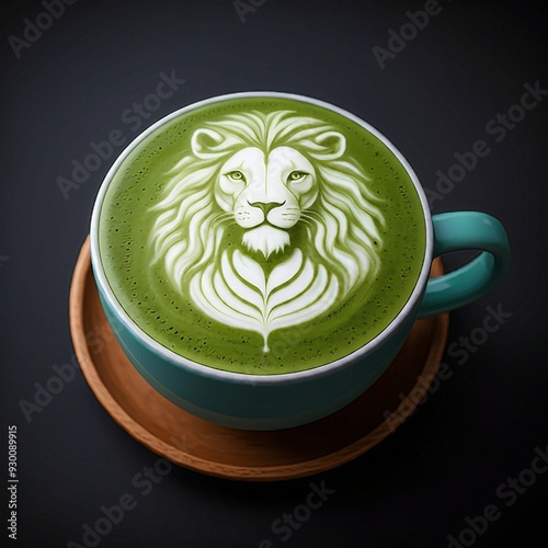 Coffee Art: The Lion's Gaze