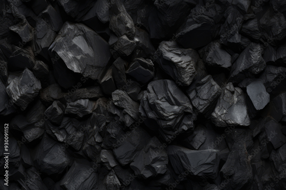 Processed collage of industrial pea coal surface texture. Background for banner, backdrop or texture Processed collage of industrial pea coal surface texture. Background for banner, backdrop or texture