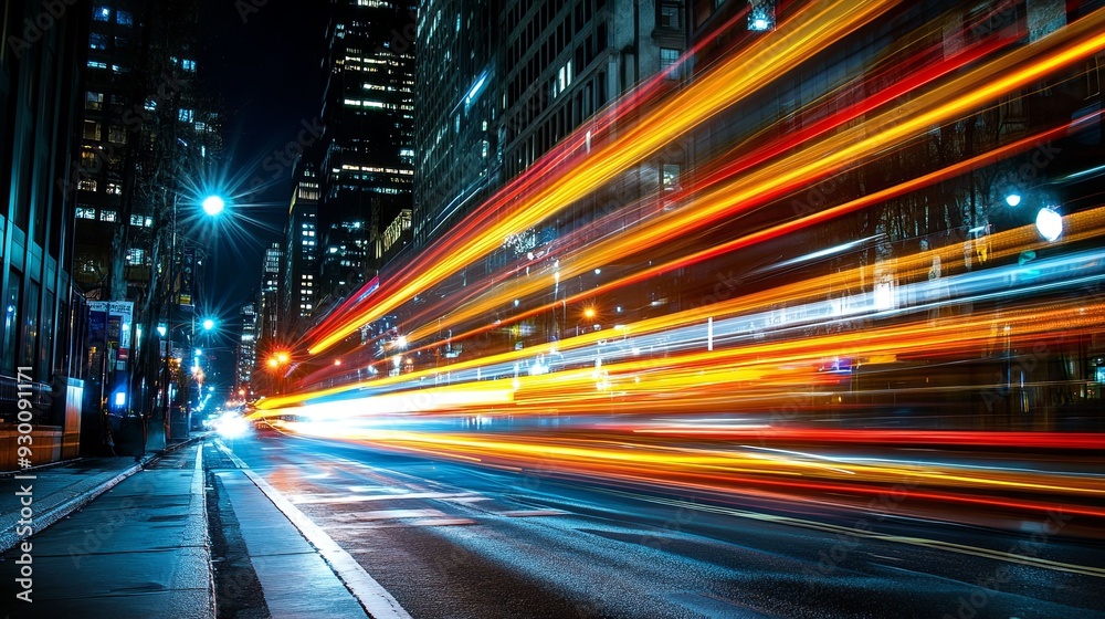 Vibrant Night Lights. Capturing the dynamic essence of urban nightlife Vibrant Night Lights. Capturing the dynamic essence of urban nightlife