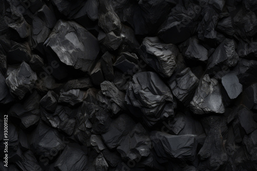 Processed collage of industrial pea coal surface texture. Background for banner, backdrop or texture