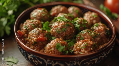 Turkish hot bulgur meatballs