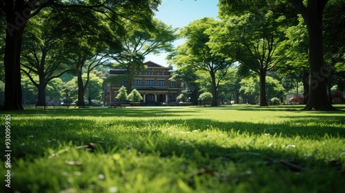 green grass field in public park 