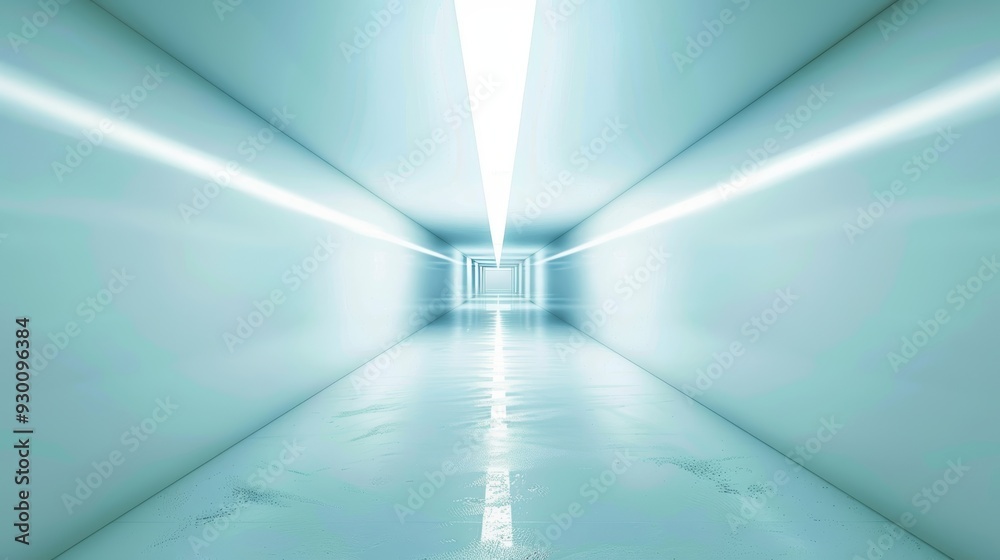 Futuristic Abstract Background with Diminishing Perspective in White Color, Perfect for Creative Design, Featuring a Bright Entrance Hall with Glowing Illuminated Elements and Digital Graphics Futuristic Abstract Background with Diminishing Perspective in White Color, Perfect for Creative Design, Featuring a Bright Entrance Hall with Glowing Illuminated Elements and Digital Graphics