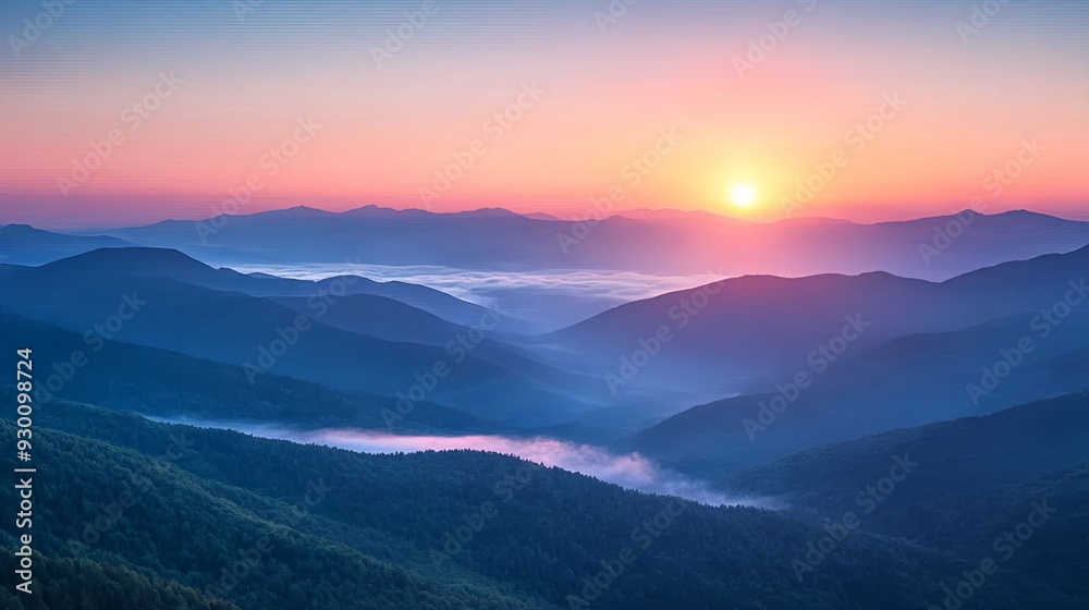 Tranquil Mountain Serenity. Nature's Majestic Beauty Tranquil Mountain Serenity. Nature's Majestic Beauty