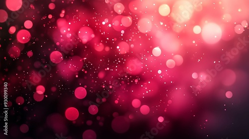 Enchanting Valentine's Day Lights. Romantic bokeh effect