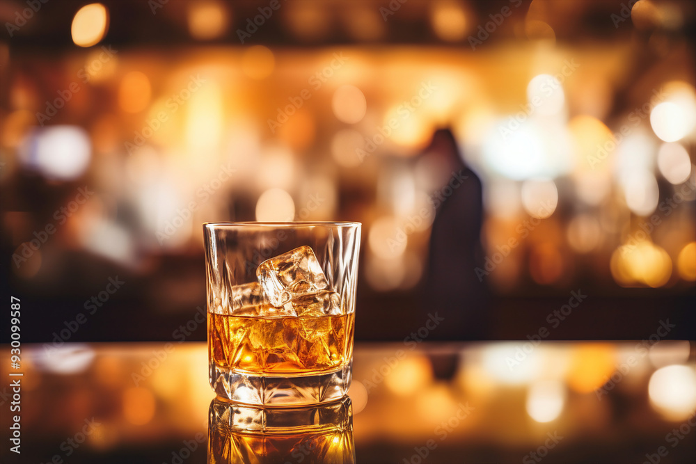 Classic bar pub with professional bartender barkeeper barman, Generative AI illustration photo Classic bar pub with professional bartender barkeeper barman, Generative AI illustration photo