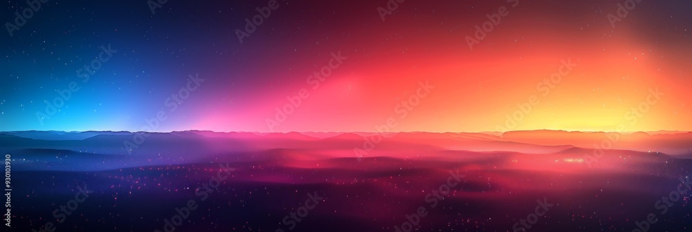 Fototapeta premium Vibrant Sunset Horizon