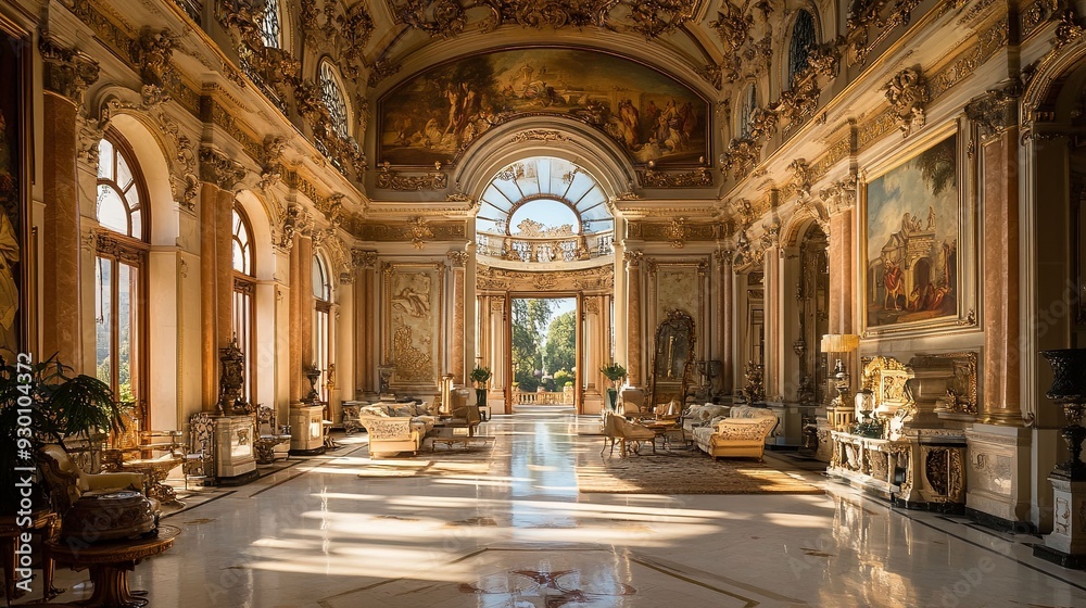 Step into Splendor. Elegance and grandeur concept