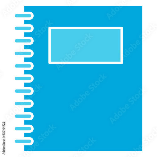 blue notebook folder icon