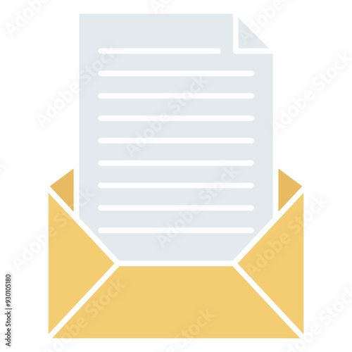 envelope with paper message