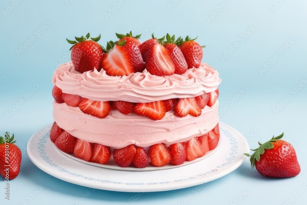 Delicious Strawberry Cake Delicious Strawberry Cake