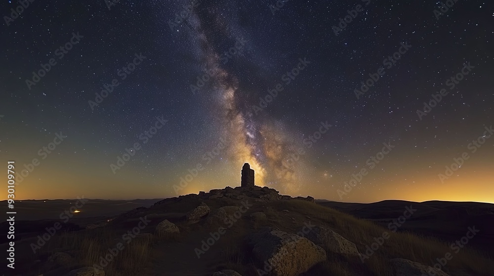Celestial Symphony. Enchanting night sky time-lapse Celestial Symphony. Enchanting night sky time-lapse