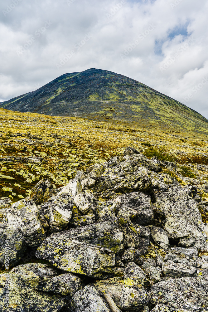 Landscape from the eastern part of the Rondane Mountains in late summer. Landscape from the eastern part of the Rondane Mountains in late summer.
