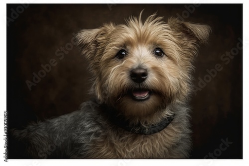 Happy norfolk terrier portrait mammal animal. photo