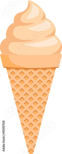 Ice cream icon. Flat style.