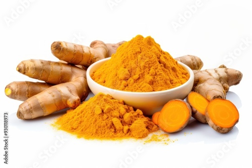 Fototapeta Naklejka Na Ścianę i Meble -  Turmeric spice plant food.