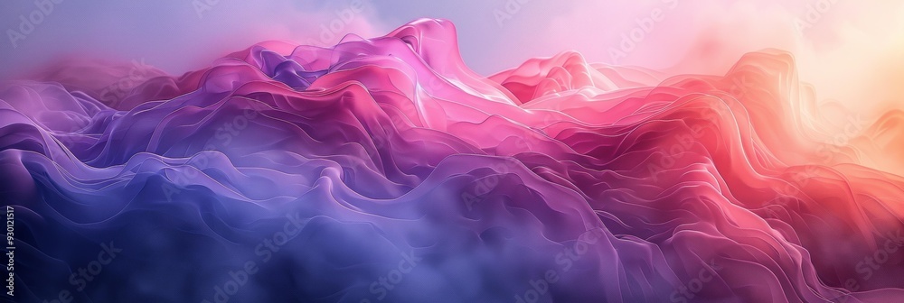 Fototapeta premium Abstract Art, Pink and Purple Colors