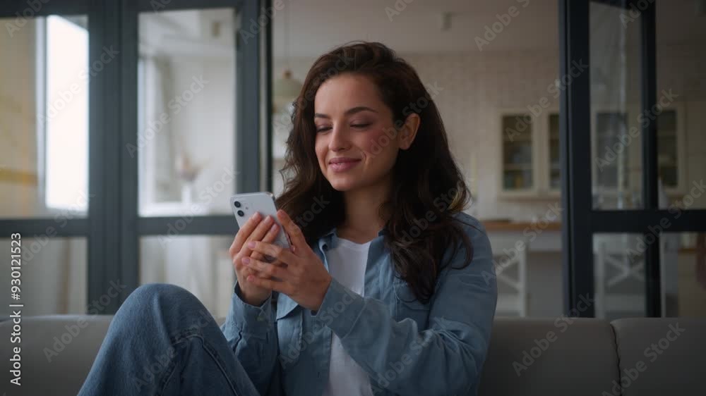 Caucasian girl European woman user female lady at home couch sofa using mobile phone chatting boyfriend hugging cuddling smartphone excited chat dating app cellphone shopping dream online internet net Caucasian girl European woman user female lady at home couch sofa using mobile phone chatting boyfriend hugging cuddling smartphone excited chat dating app cellphone shopping dream online internet net