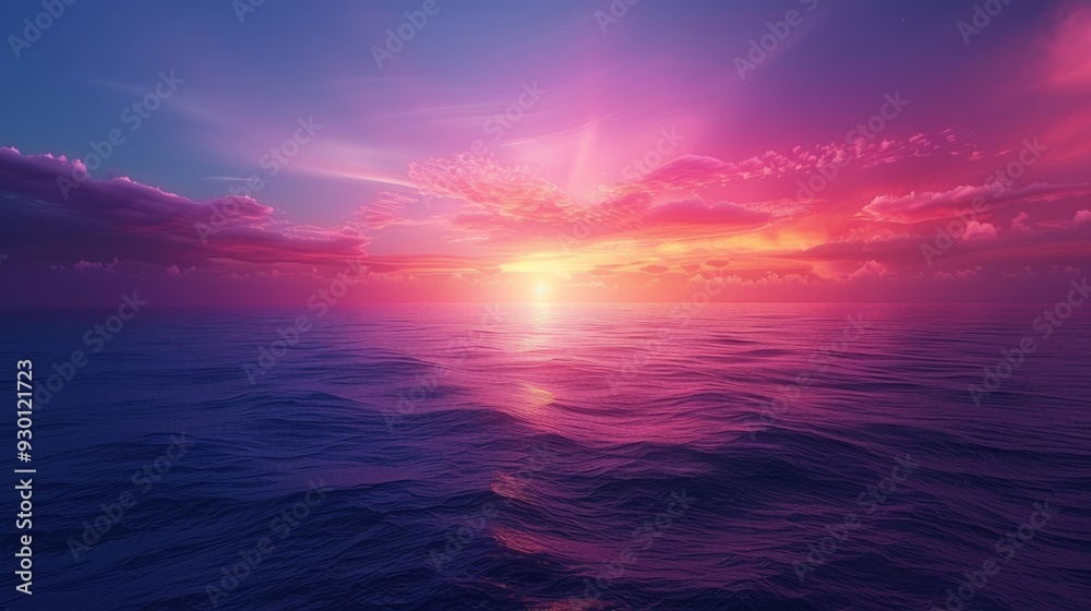 Fototapeta premium Beautiful Ocean Sunset
