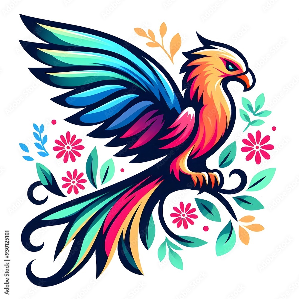 Fototapeta premium illustration of a bird
