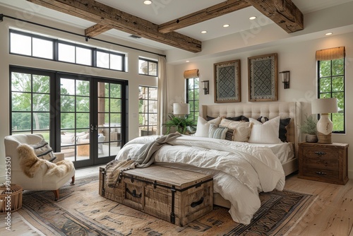 Cozy Mountain Lodge Bedroom