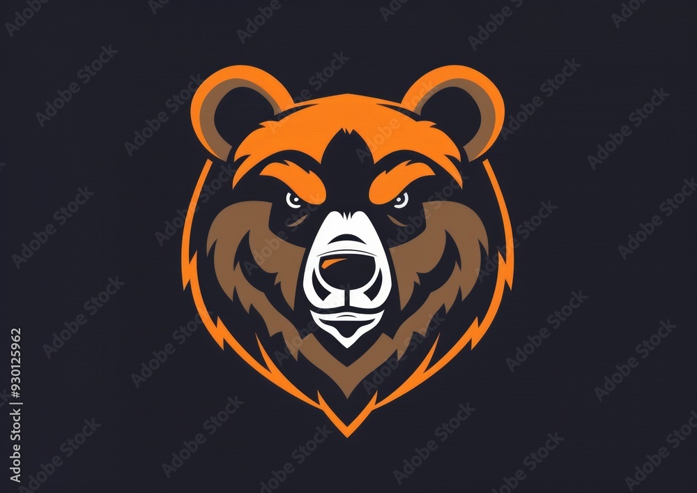 Cartoon brown grizzly bear isolated on white background. Side view. Vector illustration. Cartoon brown grizzly bear isolated on white background. Side view. Vector illustration.