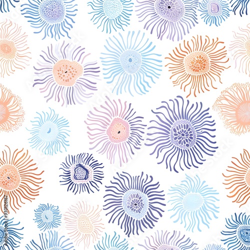 seamless pattern with flowers