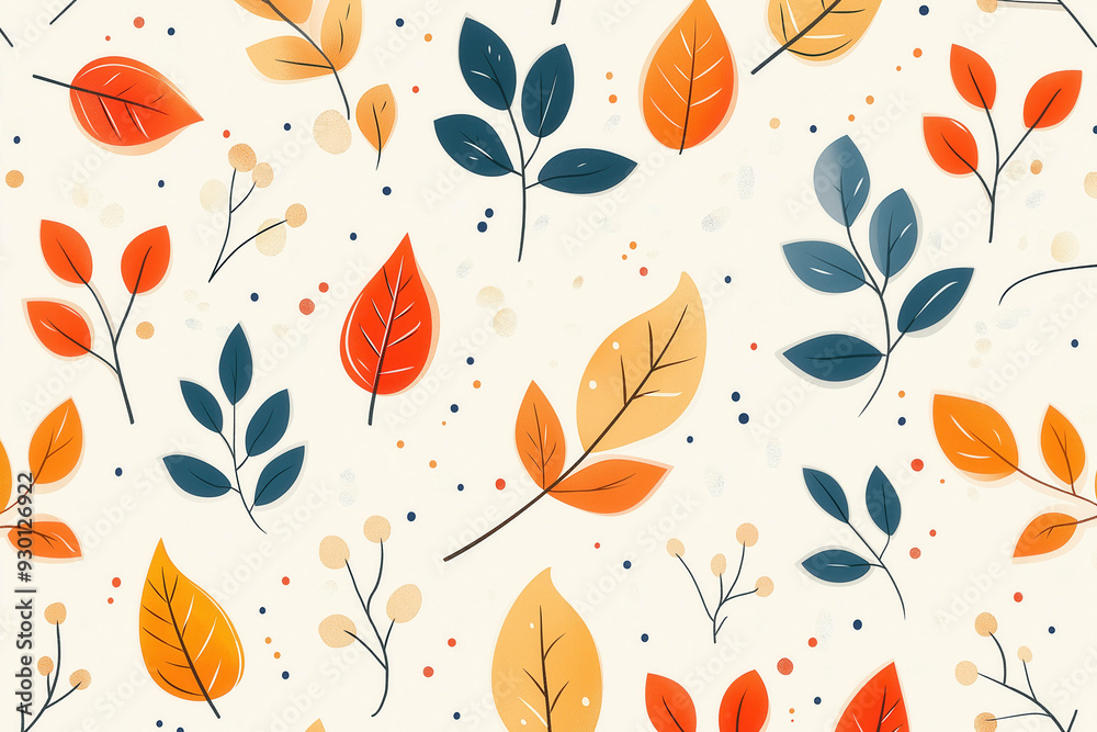 Autumn Leaf Pattern Background Autumn Leaf Pattern Background