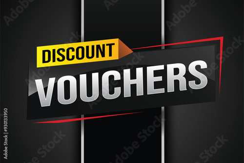 discount voucher vouchers special offer poster banner graphic design icon logo sign symbol social media website coupon advertising store shop online, website, landing page

