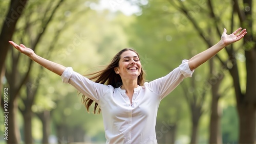 woman in the park