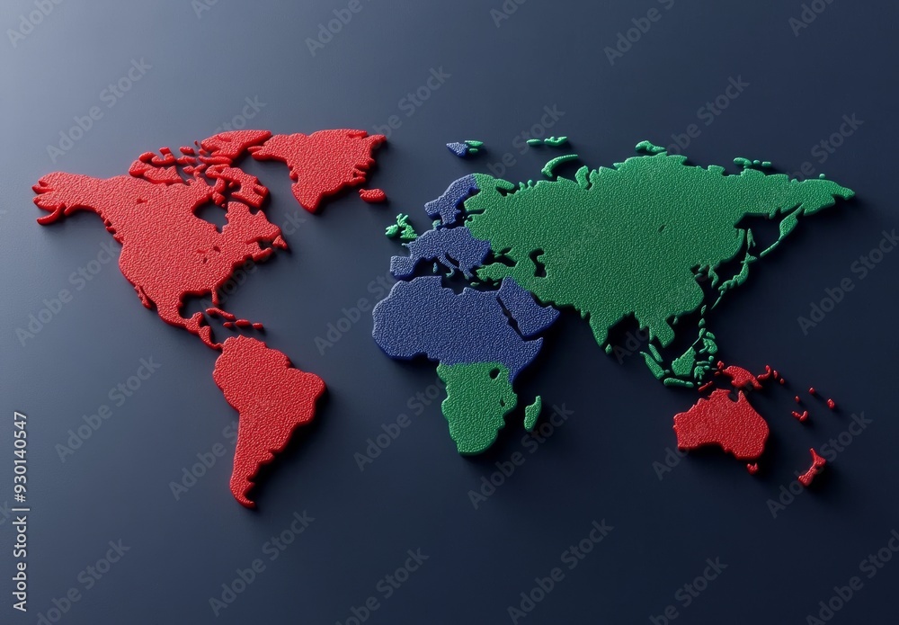 World Map with Green and Red Monkeypox Virus Shapes Spreading