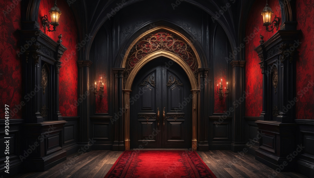 Obraz premium Goth Double Doors background