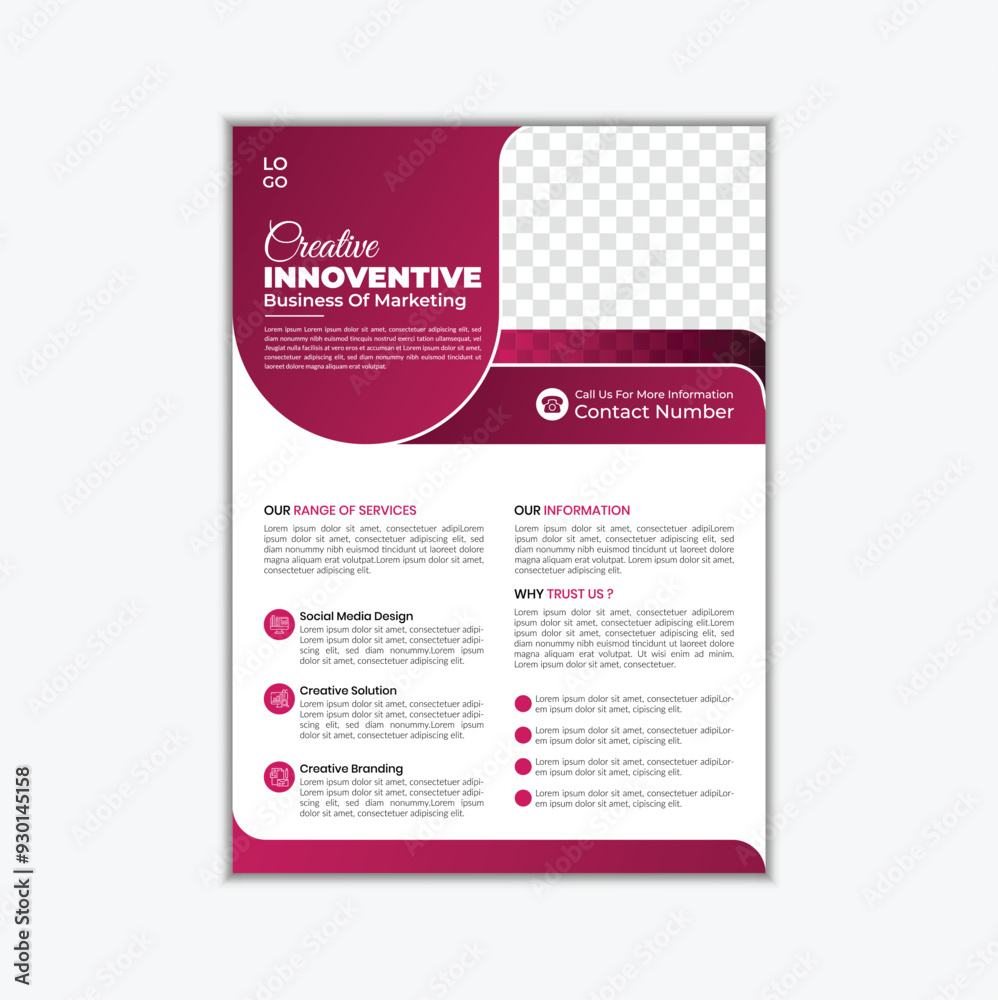 Simple and modern corporate business flyer design template Simple and modern corporate business flyer design template