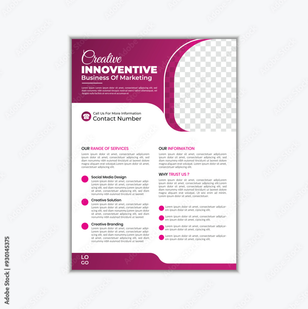 Simple and modern corporate business flyer design template Simple and modern corporate business flyer design template