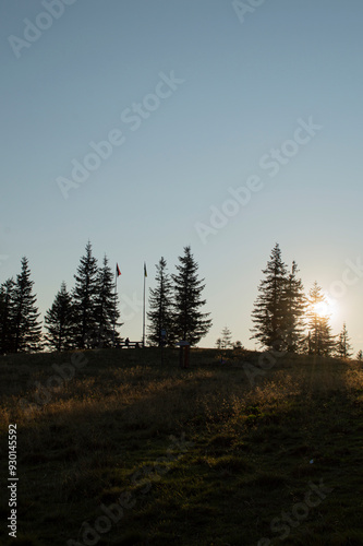 sunrise on the mountain