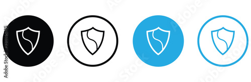 shield vector symbol security and privacy concept protection icon set