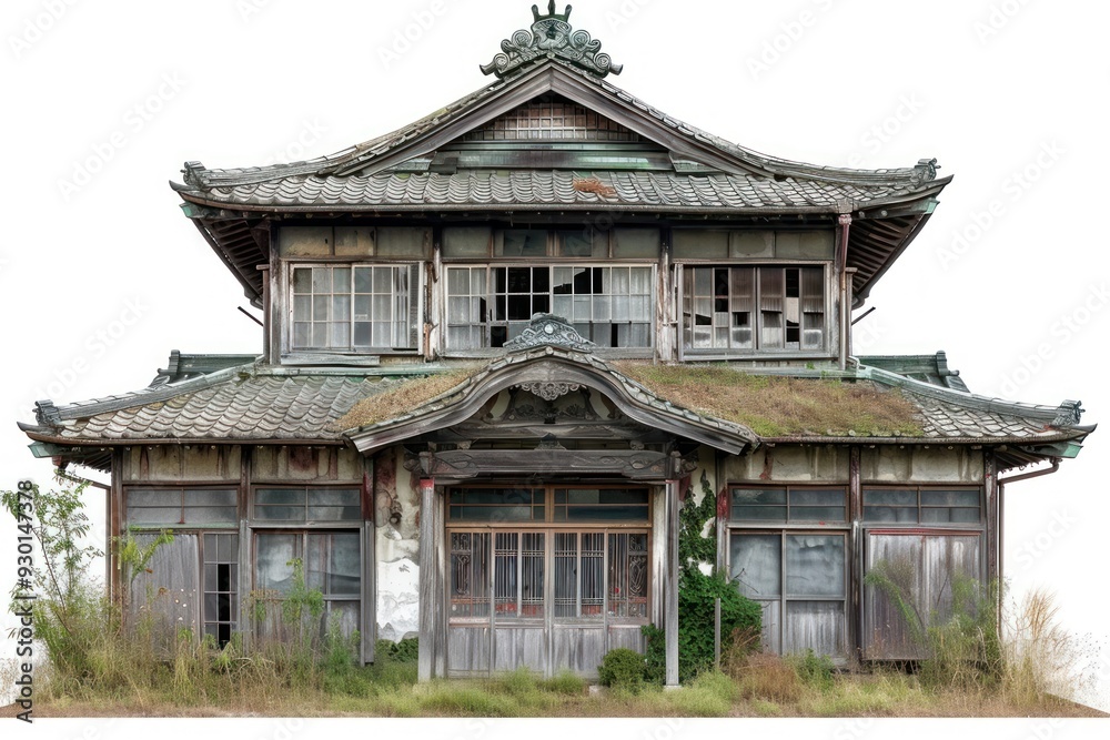 Obraz premium Local japanese haunted house architecture building outdoors.