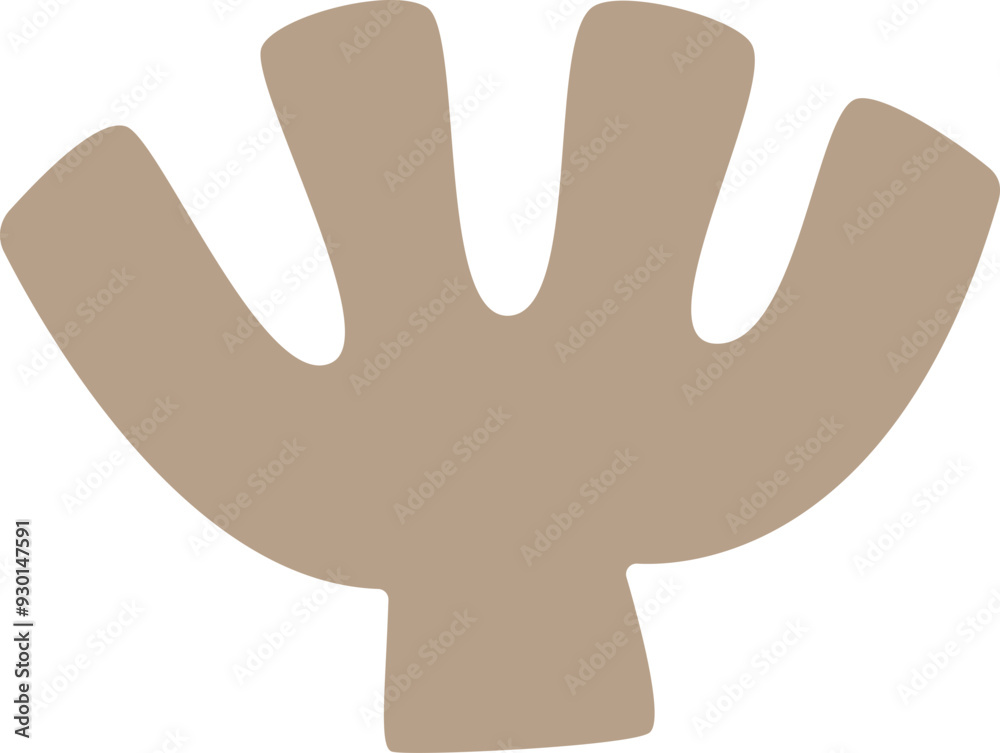 Obraz premium Abstract form set. Geometric minimal shape. Modern contemporary. Scribble bizarre boho figures. 