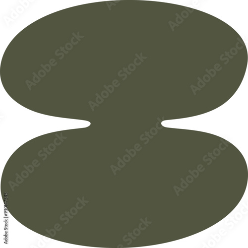 Abstract form set. Geometric minimal shape. Modern contemporary. Scribble bizarre boho figures.  