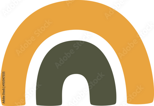 Abstract form set. Geometric minimal shape. Modern contemporary. Scribble bizarre boho figures.  