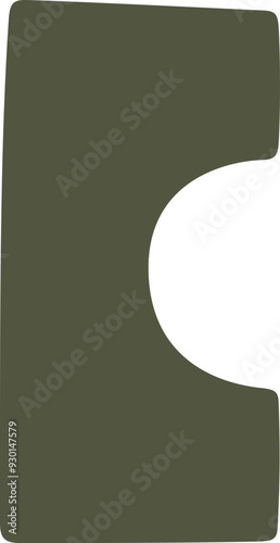 Abstract form set. Geometric minimal shape. Modern contemporary. Scribble bizarre boho figures.  