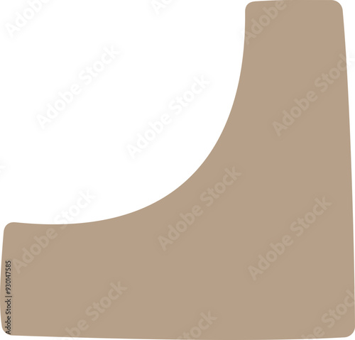 Abstract form set. Geometric minimal shape. Modern contemporary. Scribble bizarre boho figures.  