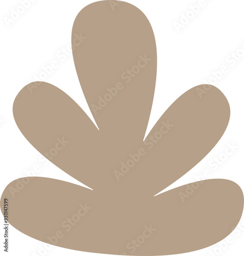 Abstract form set. Geometric minimal shape. Modern contemporary. Scribble bizarre boho figures.  