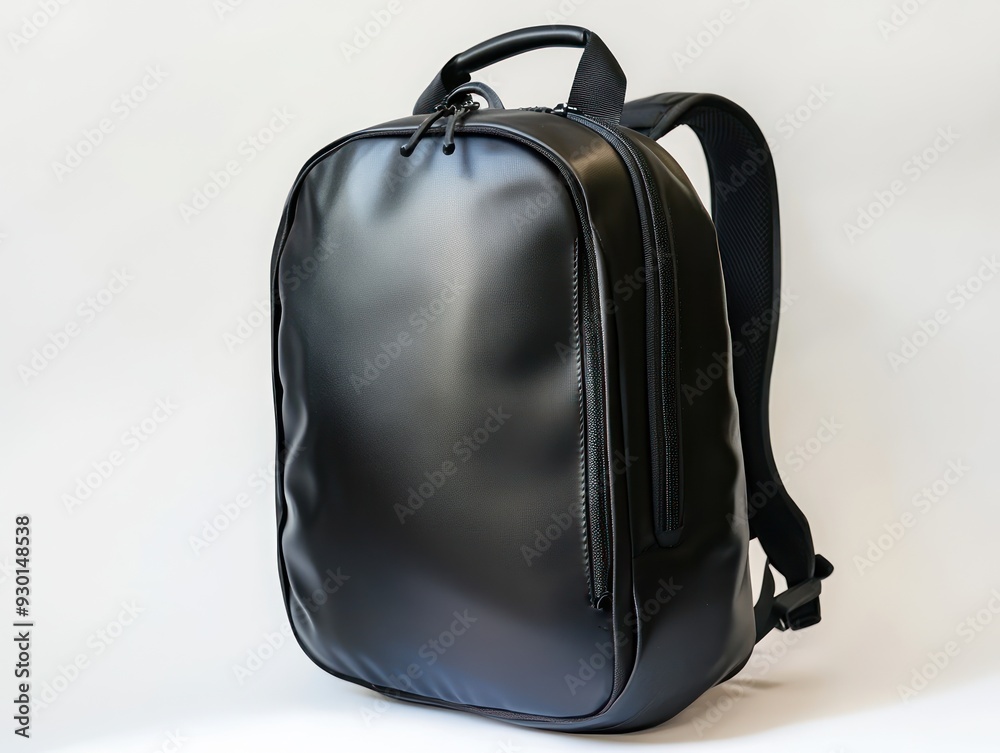 Naklejka premium Clean Black Travel Backpack